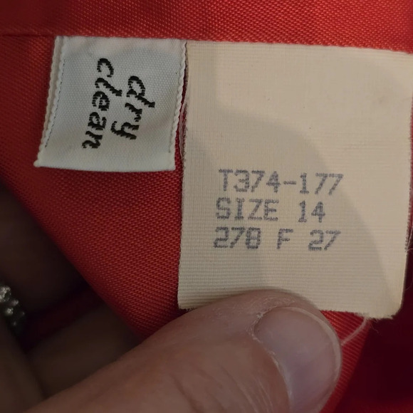 Pendleton Vintage 100% Virgin Wool Red Blazer Gold Buttons Office Classic Size14 - Picture 8 of 10